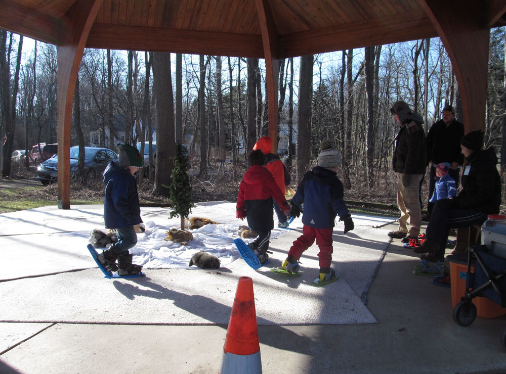 Snow shoeing for kids