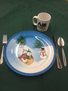 holiday place setting