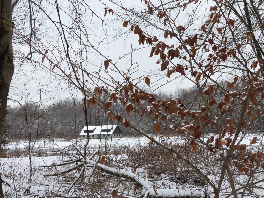 Stone House in Winter